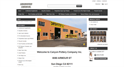 Desktop Screenshot of canyonpottery.com